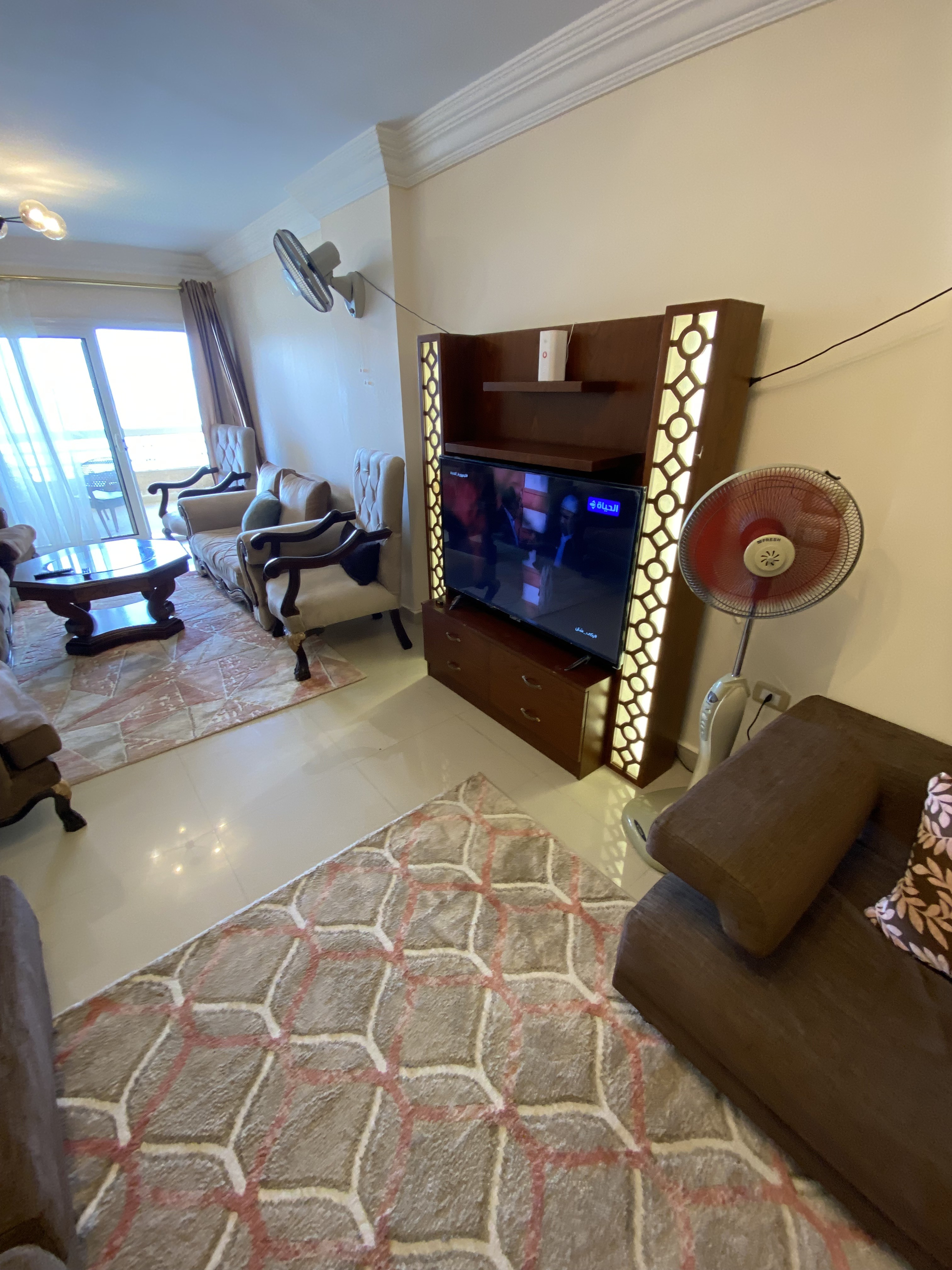 شقة ثلاث غرف نوم اطلالة مباشرة للبحر 1403 VIP