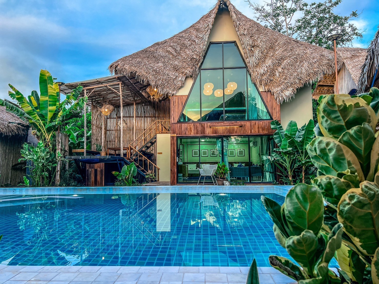 Quadruple Room with Pool View